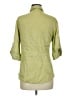 Dylan 100% Linen Green 3/4 Sleeve Button-Down Shirt Size M - photo 2