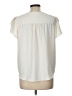 Ann Taylor LOFT 100% Polyester Ivory Short Sleeve Blouse Size Lg Petite - photo 2