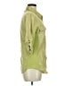 Dylan 100% Linen Green 3/4 Sleeve Button-Down Shirt Size M - photo 4