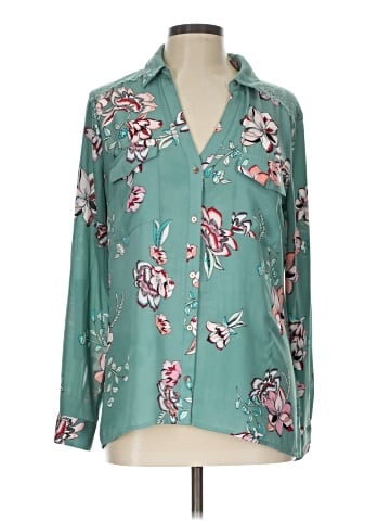 Candie's Long Sleeve Blouse (view 1)