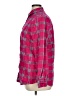 Lands' End 100% Cotton Plaid Pink Long Sleeve Button-Down Shirt Size 14 (tall) - photo 5