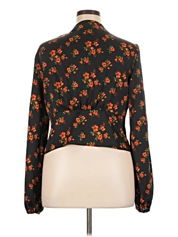 Topshop Long Sleeve Blouse (view 2)