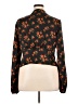 Topshop 100% Polyester Black Long Sleeve Blouse Size 14 - photo 2