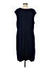 NY Collection Solid Blue Casual Dress One size - photo 2