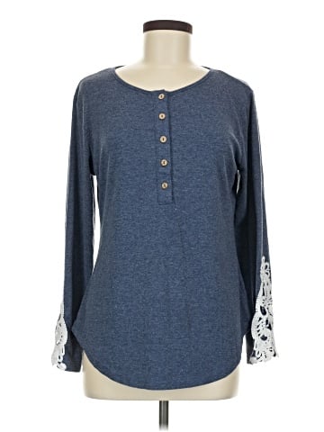 Unbranded Long Sleeve Henley (view 1)