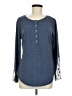 Unbranded Blue Long Sleeve Henley Size M - photo 1
