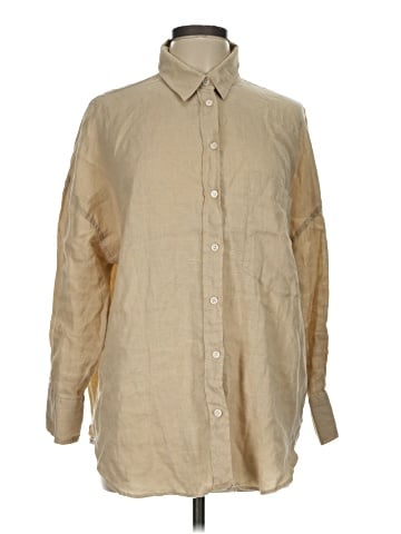 Zara Long Sleeve Button-Down Shirt (view 1)