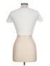 Zara White Short Sleeve Turtleneck Size L - photo 2