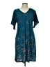 Apt. 9 Teal Casual Dress Size L - photo 1
