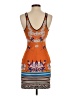 Clover Canyon Graphic Orange Cocktail Dress Size S - photo 2
