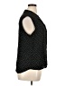 Chico's Design 100% Rayon Polka Dots Black Sleeveless Button-Down Shirt Size XL (3) - photo 4