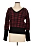 Cliche Plaid Red Pullover Sweater Size L - photo 1