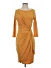 Catherine Malandrino Solid Orange Cocktail Dress Size S - photo 1