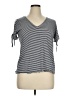 MICHAEL Michael Kors Gray Short Sleeve Top Size XL - photo 1