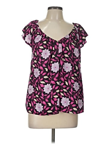 Ann Taylor Short Sleeve Blouse (view 1)