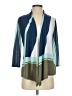 Easywear by Chico's Color Block Teal Cardigan Size Sm (0) - photo 1