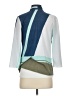Easywear by Chico's Color Block Teal Cardigan Size Sm (0) - photo 2