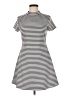 FP BEACH Stripes Gray Casual Dress Size M - photo 1