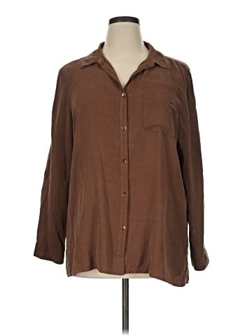 J.Jill Long Sleeve Silk Top (view 1)