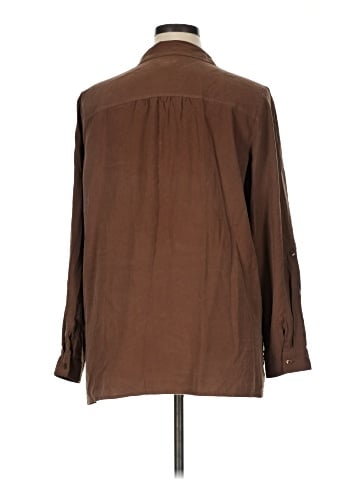 J.Jill Long Sleeve Silk Top (view 2)