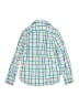Crewcuts Checkered-gingham Green Long Sleeve Button-Down Shirt Size 12 - photo 2