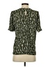 Papermoon 100% Polyester Green Short Sleeve Blouse Size S - photo 2