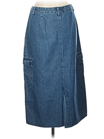 Basic Editions Denim Skirt (view 2)