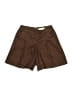 Elodie 100% Polyester Brown Shorts Size S - photo 1