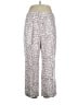 J.Crew Animal Print Gray Silver Linen Pants Size 14 - photo 1