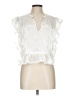 Tularosa 100% Polyester White Sleeveless Blouse Size L - photo 1