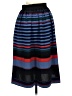 Zara Stripes Blue Casual Skirt Size XS - photo 2