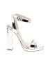 Steve Madden Metallic Silver Sandals Size 5 1/2 - photo 1