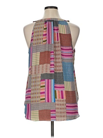 Rose + Olive Sleeveless Blouse (view 2)