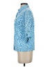 J. McLaughlin Print Blue 3/4 Sleeve Button-Down Shirt Size XS - photo 5