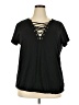 Heritage 100% Cotton Black Short Sleeve Top Size 2X - photo 1