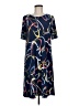 Rafaella Print Blue Casual Dress Size M - photo 1