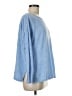 J.Jill 100% Cotton Blue Long Sleeve Top Size Med Petite - photo 4