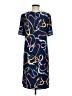 Rafaella Print Blue Casual Dress Size M - photo 2