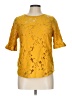Monteau Yellow Short Sleeve Blouse Size L - photo 1