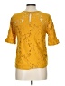 Monteau Yellow Short Sleeve Blouse Size L - photo 2