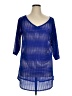 O'Neill 100% Polyester Blue 3/4 Sleeve Blouse Size XL - photo 1