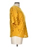 Monteau Yellow Short Sleeve Blouse Size L - photo 4