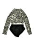 Art Class Polka Dots Black Two Piece Swimsuit Size 4 - 5 - photo 1