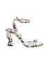RAYE Animal Print Ivory Sandals Size 8 1/2 - photo 1