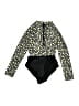 Art Class Polka Dots Black Two Piece Swimsuit Size 4 - 5 - photo 2