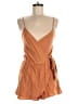 See You Monday Solid Orange Romper Size M - photo 1