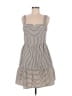 Adelyn Rae 100% Polyester Stripes White Casual Dress Size M - photo 1
