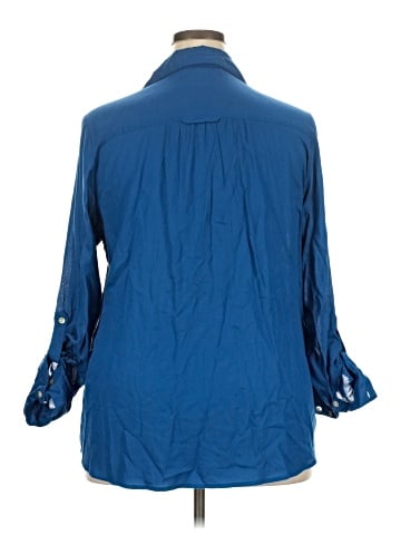 Style&Co 3/4 Sleeve Button-Down Shirt (view 2)