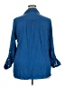 Style&Co 100% Rayon Blue 3/4 Sleeve Button-Down Shirt Size 2X - photo 2