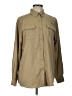 Unbranded 100% Polyester Solid Tan Long Sleeve Blouse Size L - photo 1